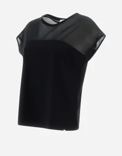 Herno T-Shirts-T-Shirt Aus Light Scuba & Stretch-Tull