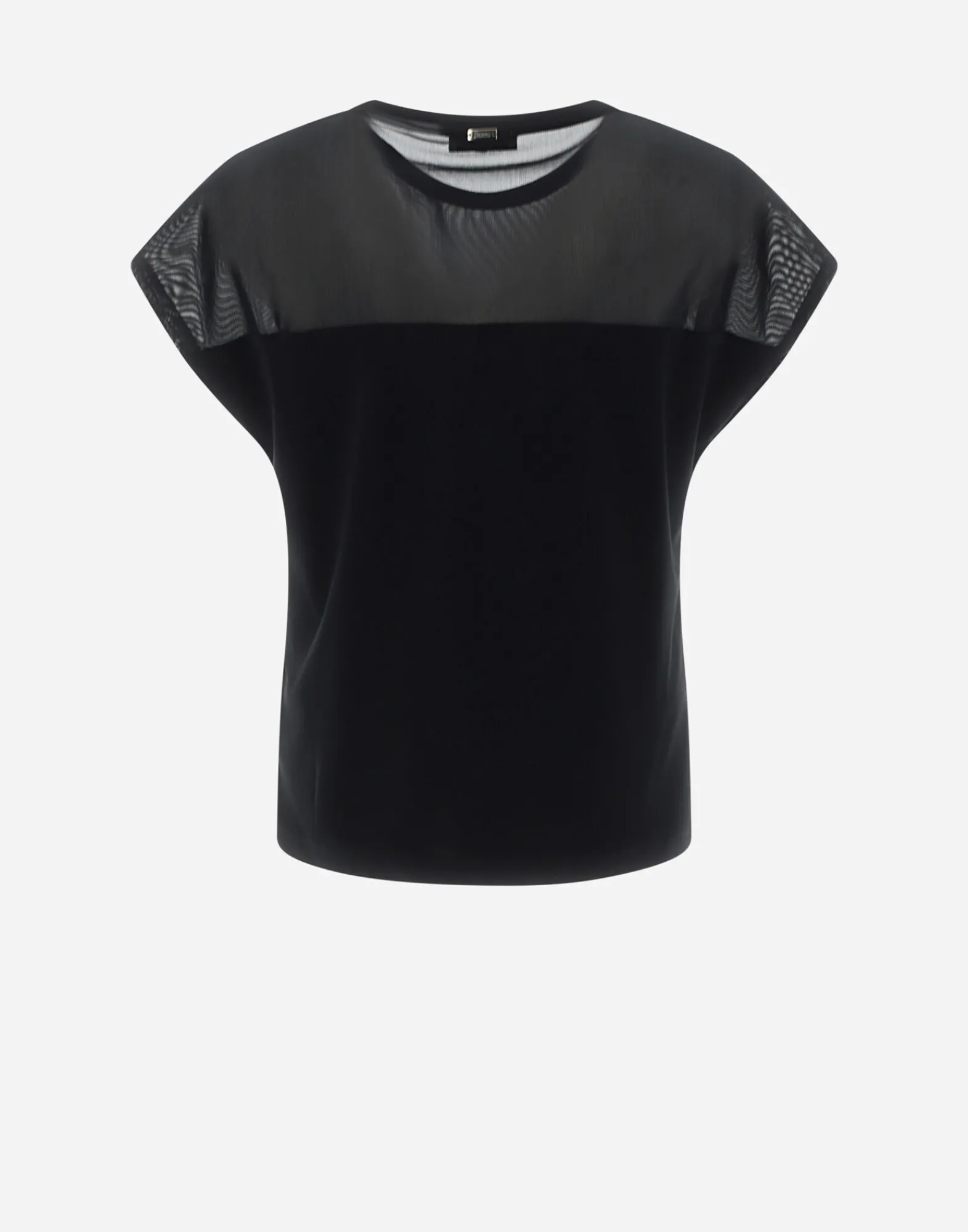 Herno T-Shirts-T-Shirt Aus Light Scuba & Stretch-Tull