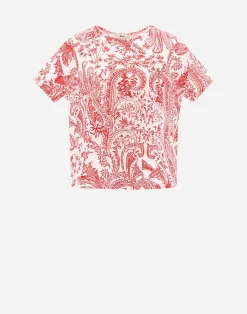 Herno T-Shirts-T-Shirt Aus Oriental Fancy Jersey