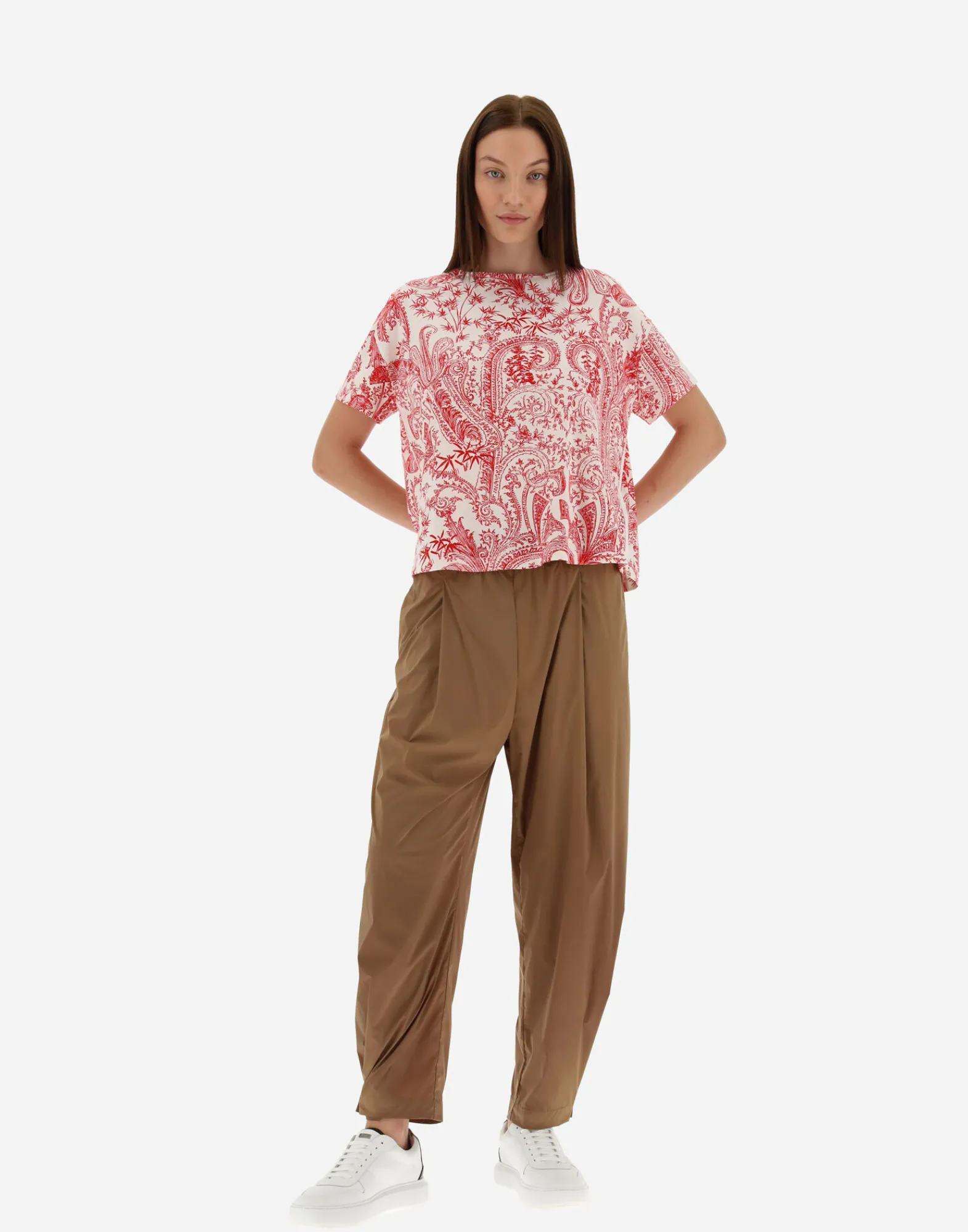 Herno T-Shirts-T-Shirt Aus Oriental Fancy Jersey