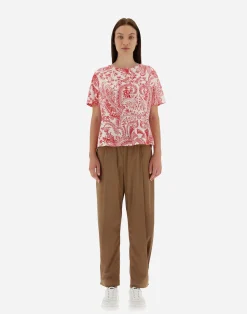 Herno T-Shirts-T-Shirt Aus Oriental Fancy Jersey
