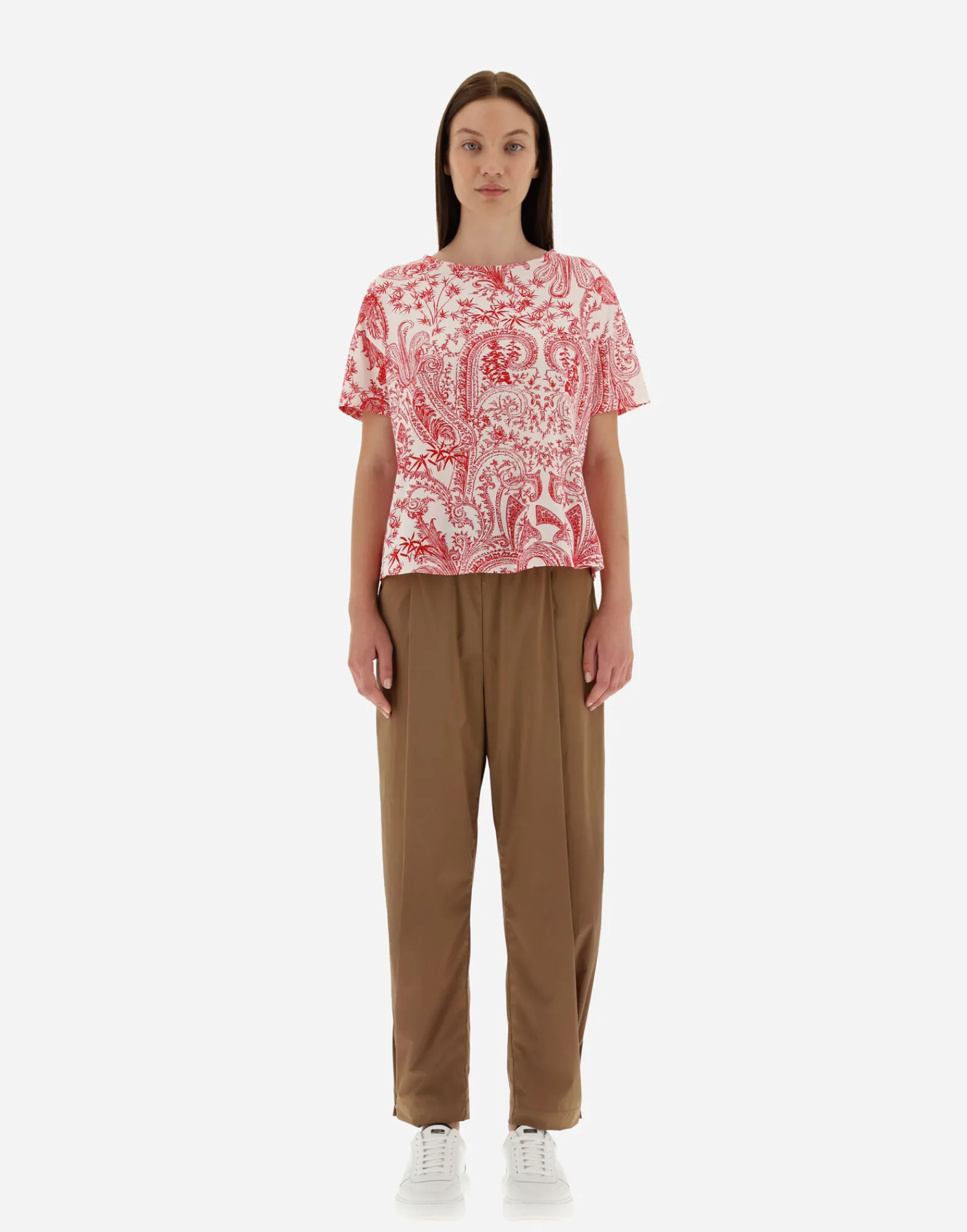 Herno T-Shirts-T-Shirt Aus Oriental Fancy Jersey