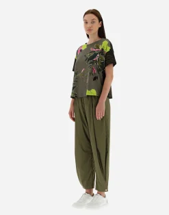 Herno T-Shirts-T-Shirt Aus Safari Patch Jersey