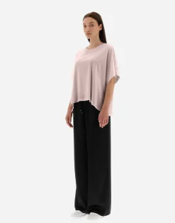 Herno T-Shirts-T-Shirt Aus Seidenjersey
