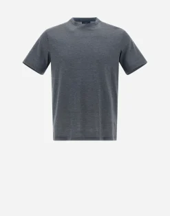 Herno T-Shirt & Polo-Shirts-T-Shirt Aus Seidenjersey