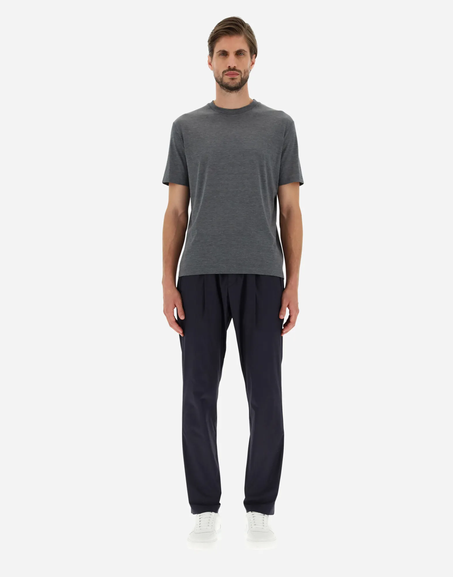 Herno T-Shirt & Polo-Shirts-T-Shirt Aus Seidenjersey