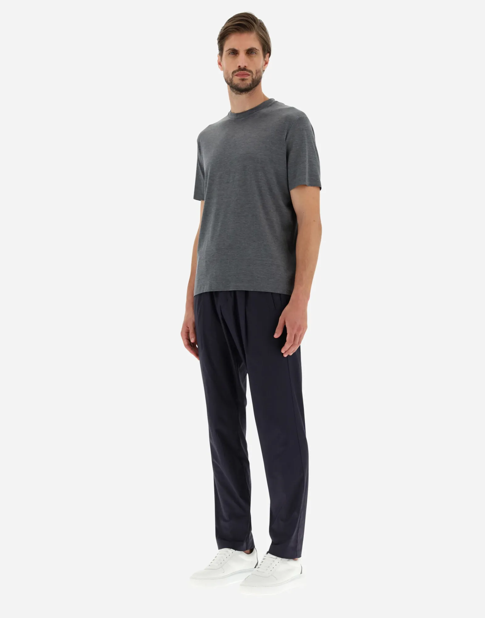 Herno T-Shirt & Polo-Shirts-T-Shirt Aus Seidenjersey