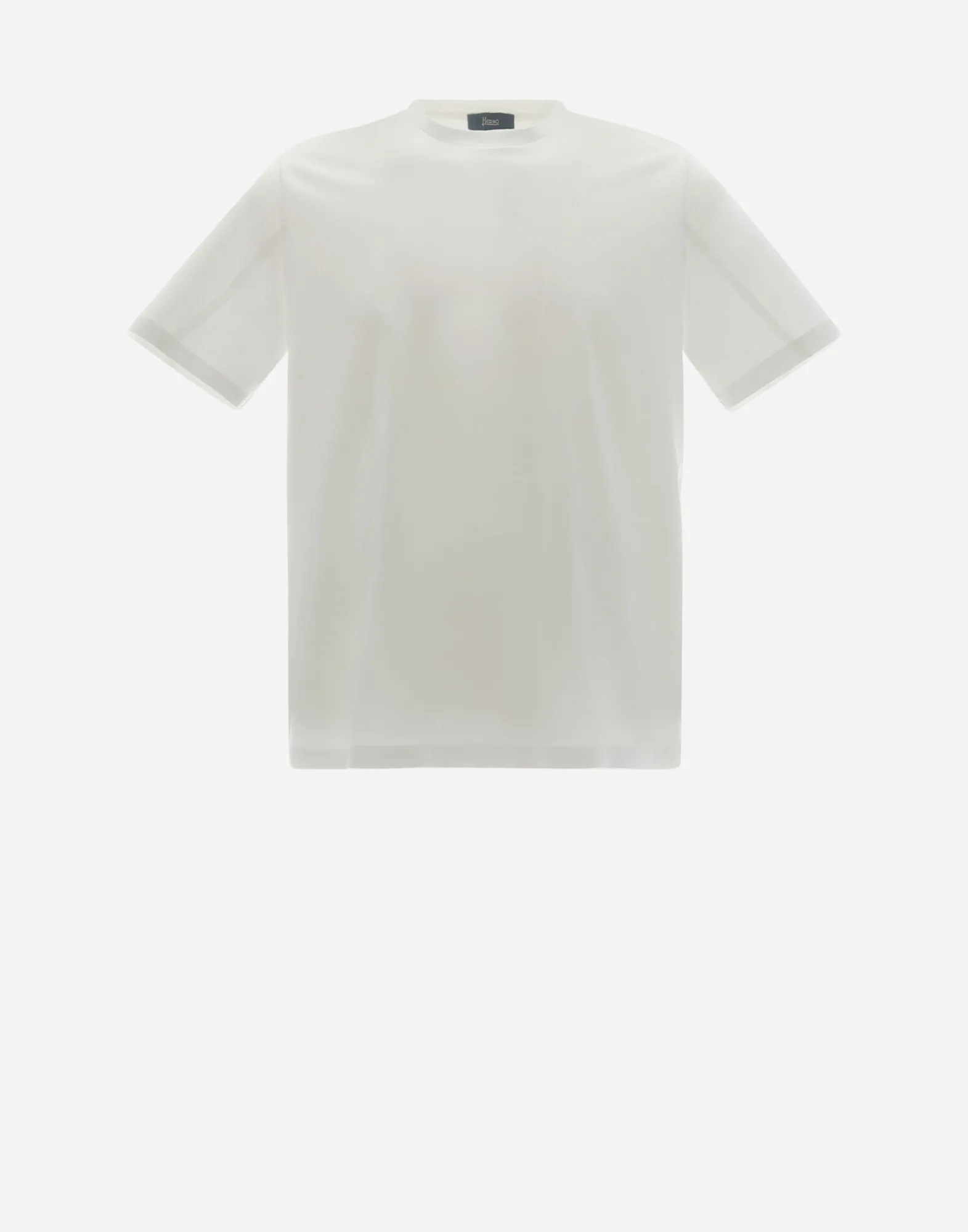 Herno T-Shirt & Polo-Shirts-T-Shirt Aus Superfine Cotton Stretch