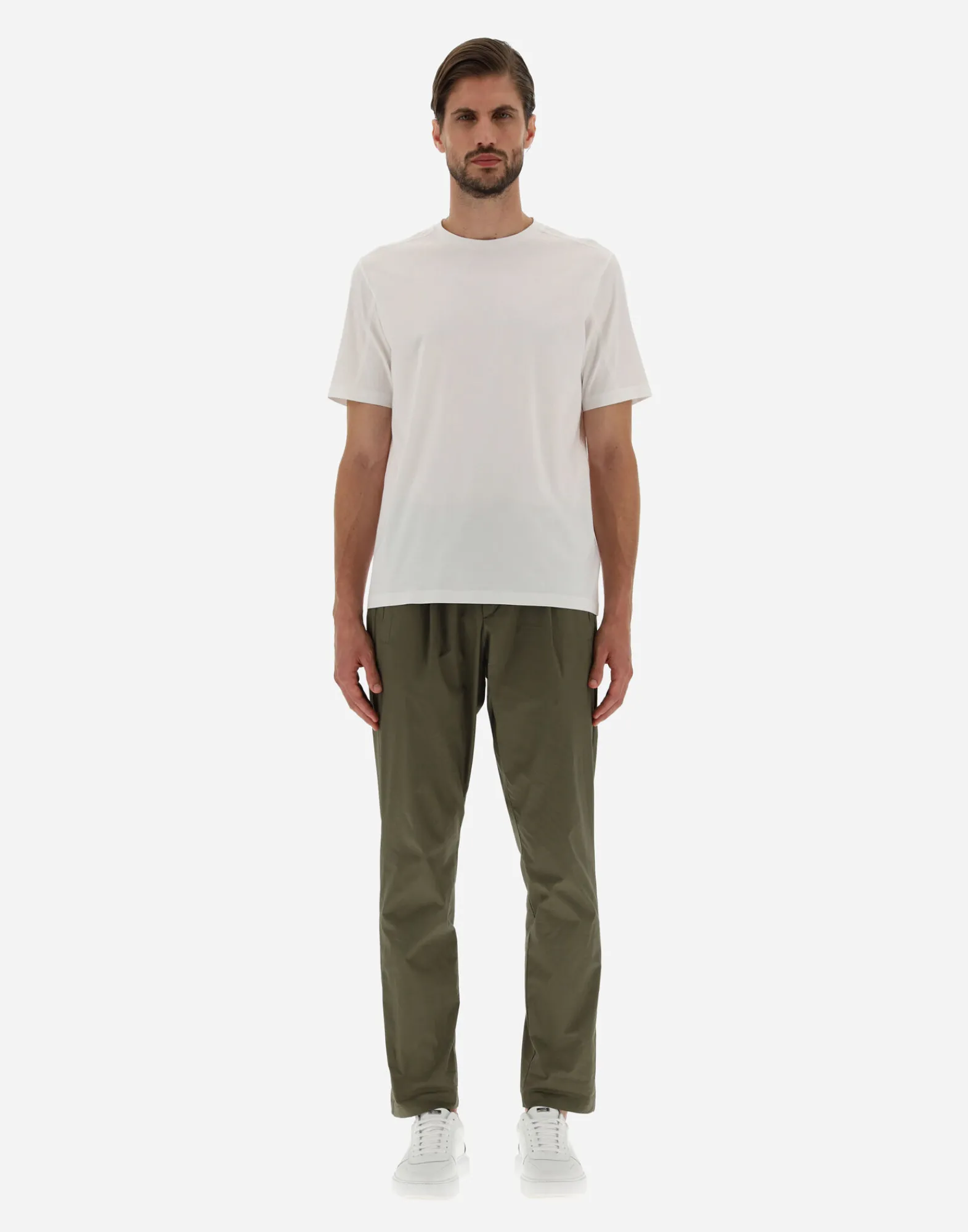 Herno T-Shirt & Polo-Shirts-T-Shirt Aus Superfine Cotton Stretch