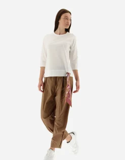 Herno T-Shirts-T-Shirt Aus Superfine Cotton Stretch Mit Bubble Schal
