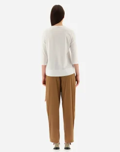 Herno T-Shirts-T-Shirt Aus Superfine Cotton Stretch Mit Bubble Schal
