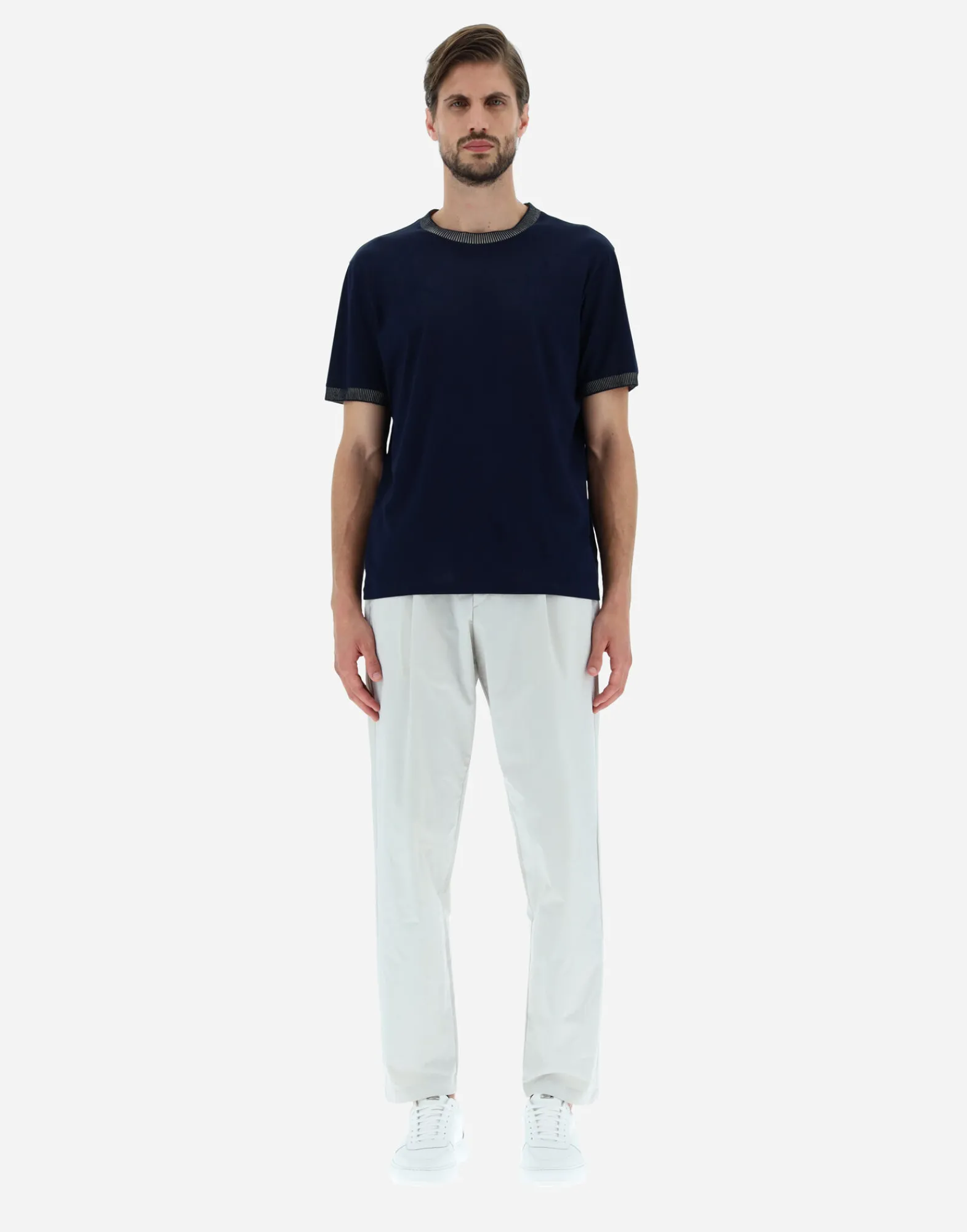 Herno T-Shirt & Polo-Shirts-T-Shirt Aus Superfine Cotton