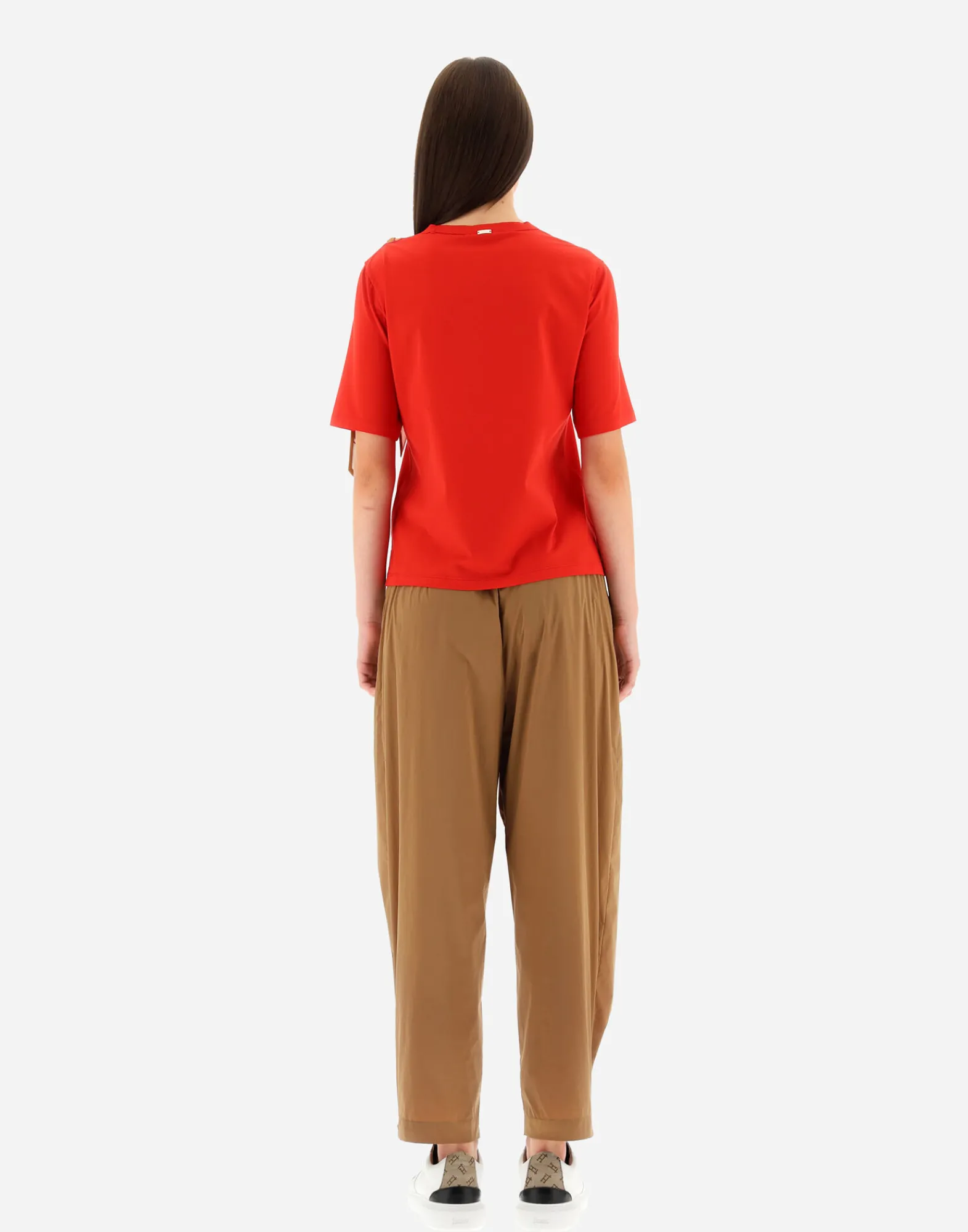 Herno T-Shirts-T-Shirt Aus Superfine Cotton Stretch Mit Bubble Schal