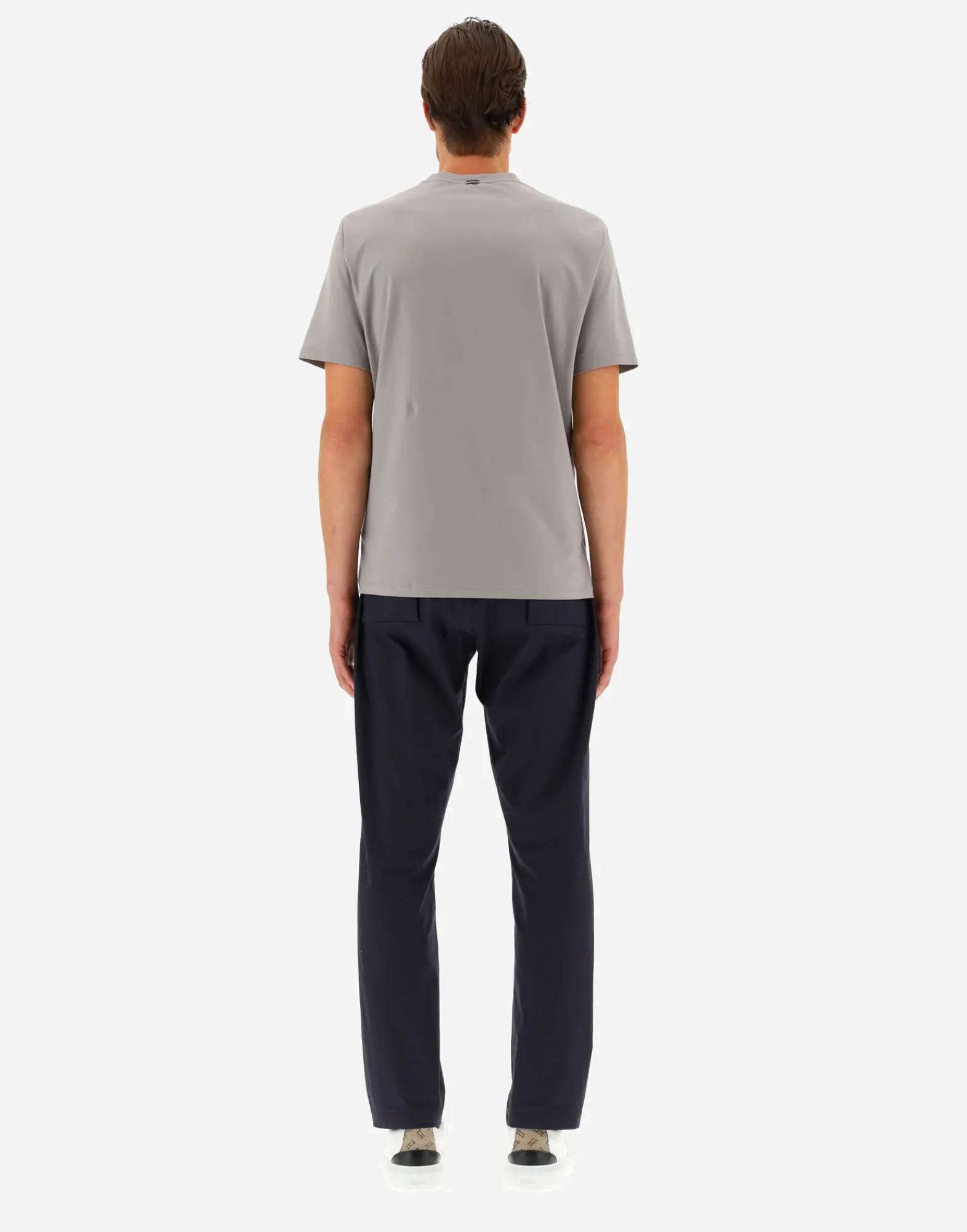 Herno T-Shirt & Polo-Shirts-T-Shirt Aus Superfine Cotton Stretch