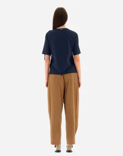Herno T-Shirts-T-Shirt Aus Superfine Cotton Stretch Mit Bubble Schal