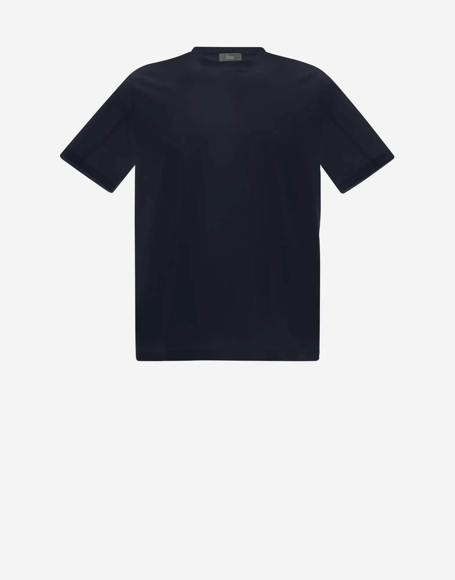 Herno T-Shirt & Polo-Shirts-T-Shirt Aus Superfine Cotton Stretch