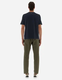 Herno T-Shirt & Polo-Shirts-T-Shirt Aus Superfine Cotton Stretch