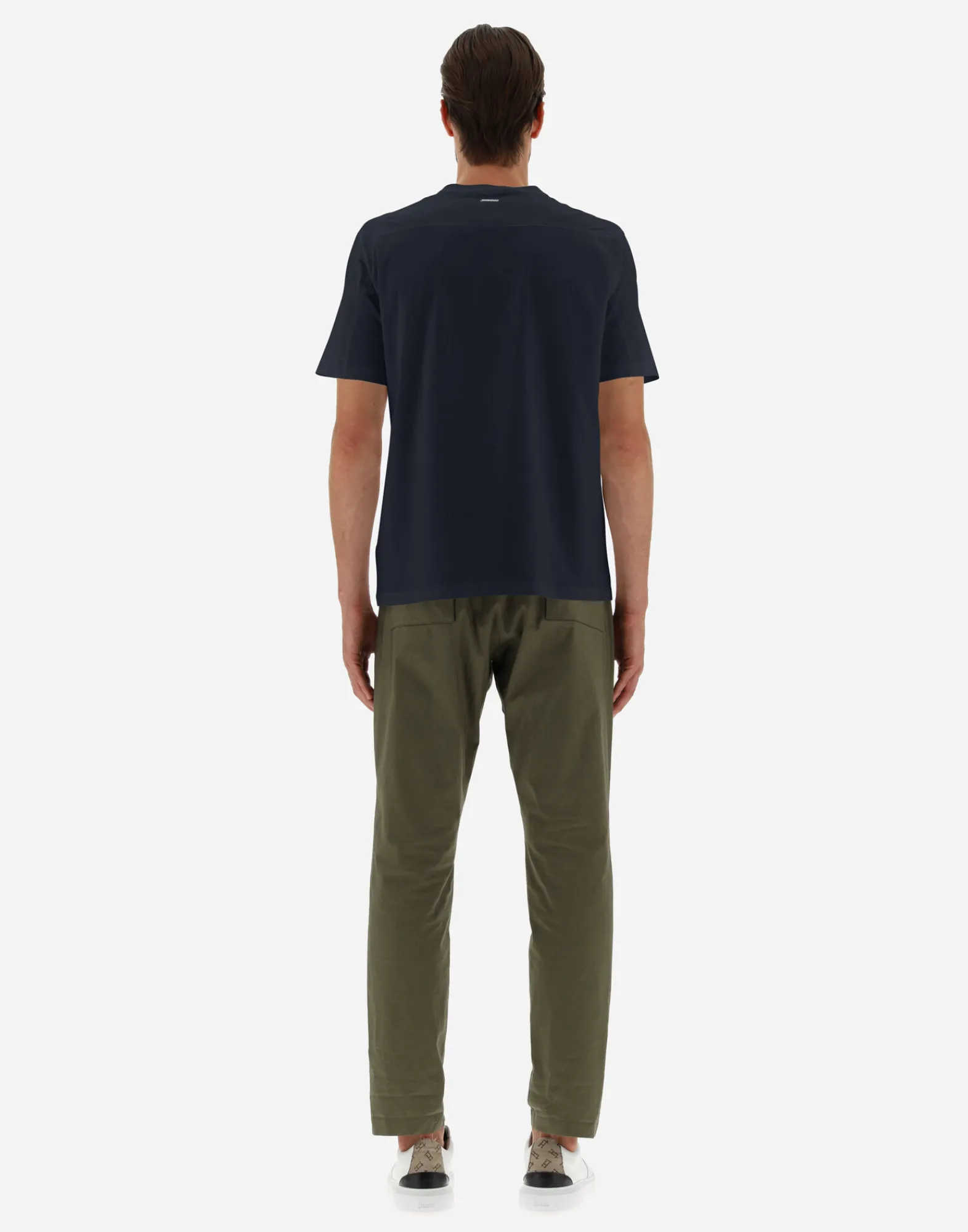 Herno T-Shirt & Polo-Shirts-T-Shirt Aus Superfine Cotton Stretch