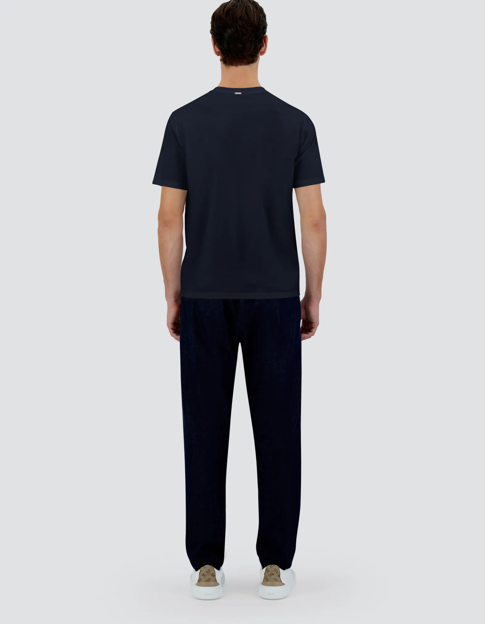 Herno T-Shirt & Polo-Shirts-T-Shirt Aus Superfine Cotton Stretch