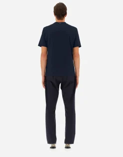 Herno T-Shirt & Polo-Shirts-T-Shirt Aus Superfine Cotton Stretch