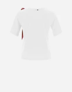 Herno T-Shirts-T-Shirt Aus Superfine Cotton Stretch Mit Bubble Schal