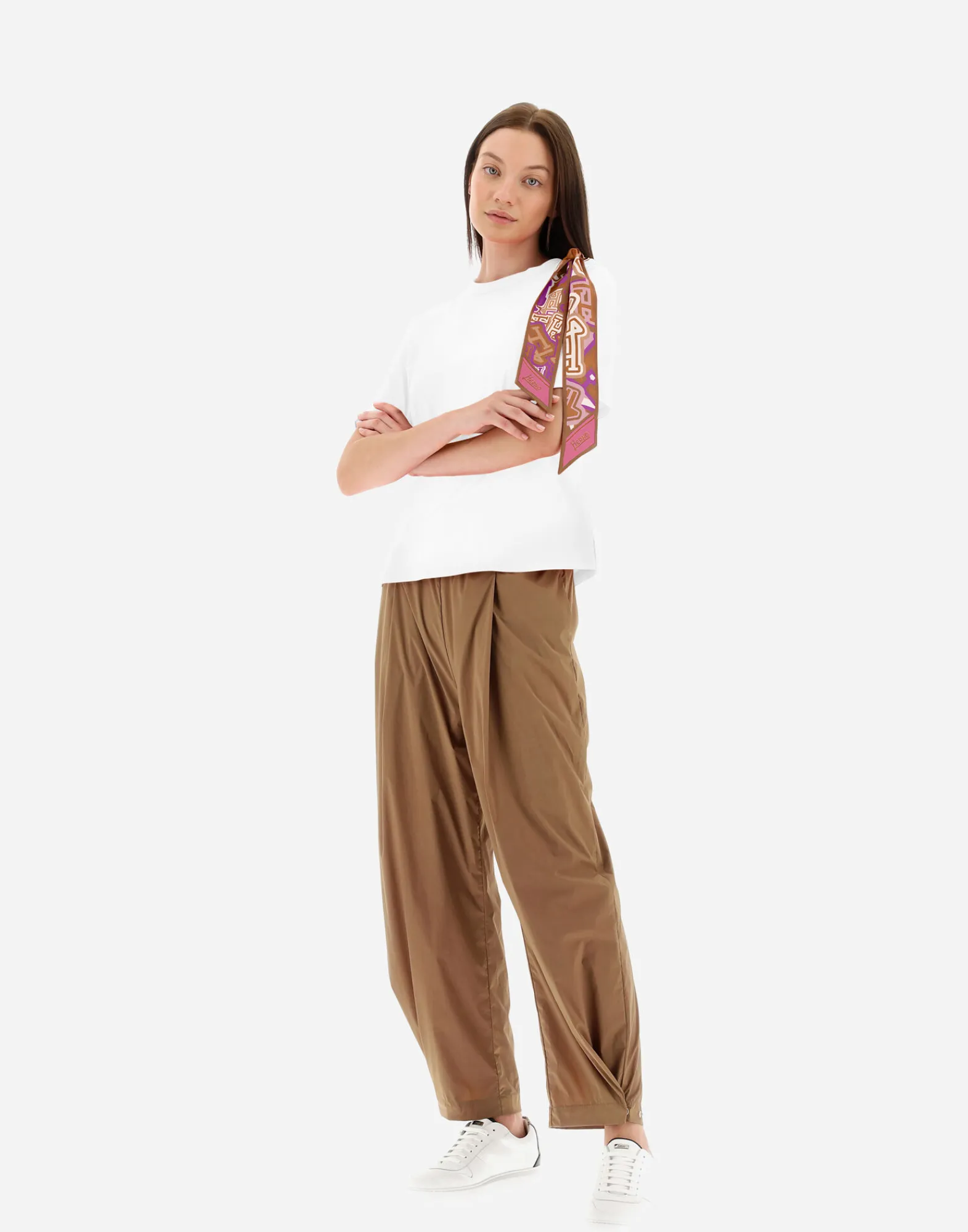 Herno T-Shirts-T-Shirt Aus Superfine Cotton Stretch Mit Bubble Schal
