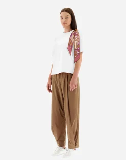 Herno T-Shirts-T-Shirt Aus Superfine Cotton Stretch Mit Bubble Schal