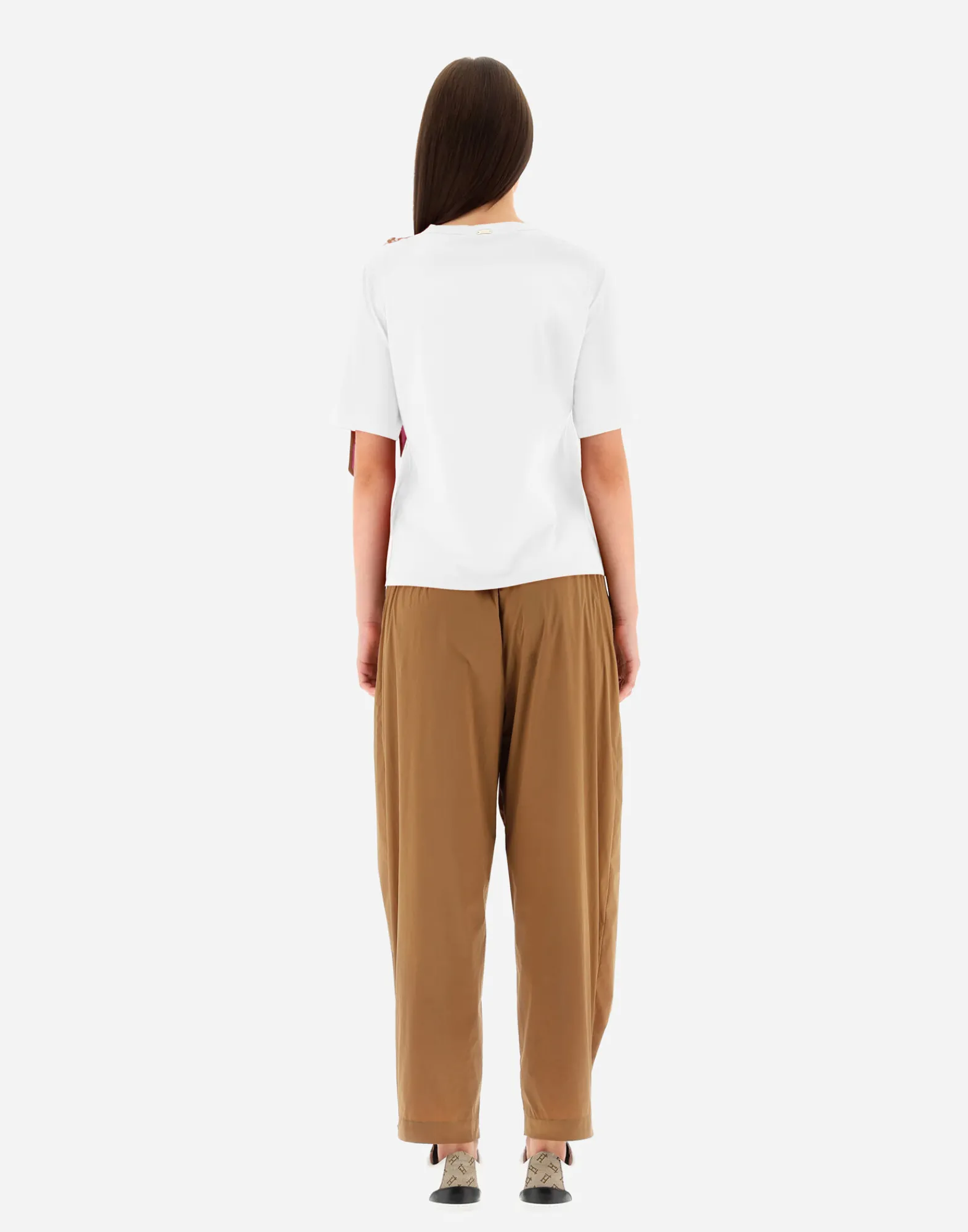 Herno T-Shirts-T-Shirt Aus Superfine Cotton Stretch Mit Bubble Schal