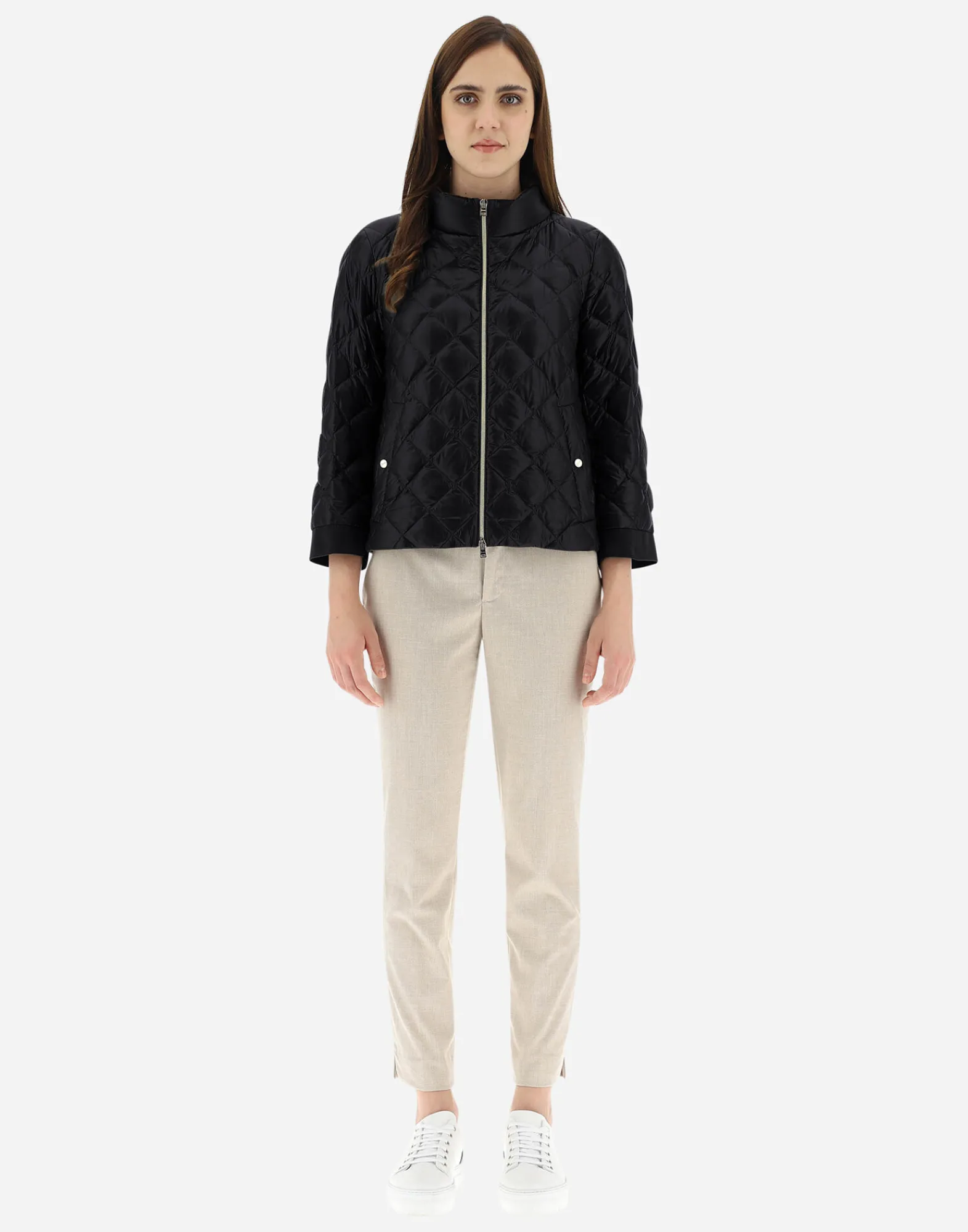 Herno Bomber-Ultraleichte Bomberjacke Mit Rautensteppmuster