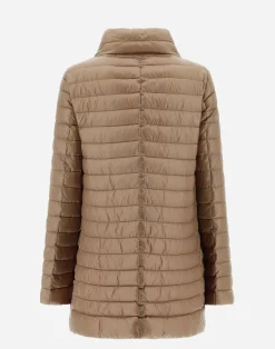 Herno Lange Daunenjacken-Wendbare A-Shape Aus Nylon Ultralight