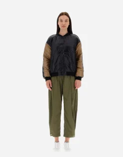 Herno Kurze Daunenjacken-Wendbare Bomberjacke Aus Beta Flowers, Nylon Ultralight & Nuage