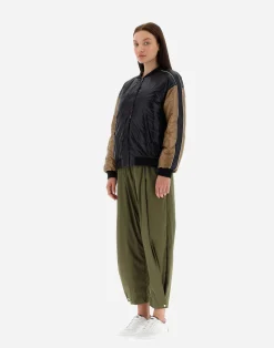 Herno Kurze Daunenjacken-Wendbare Bomberjacke Aus Beta Flowers, Nylon Ultralight & Nuage