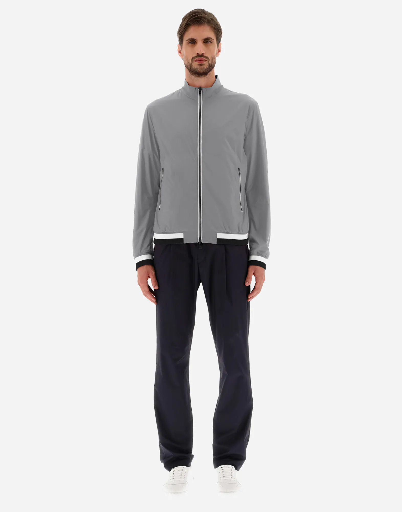 Herno Bomber-Wendbare Millionaire Bomberjacke Aus Mikrofaser & Nuage