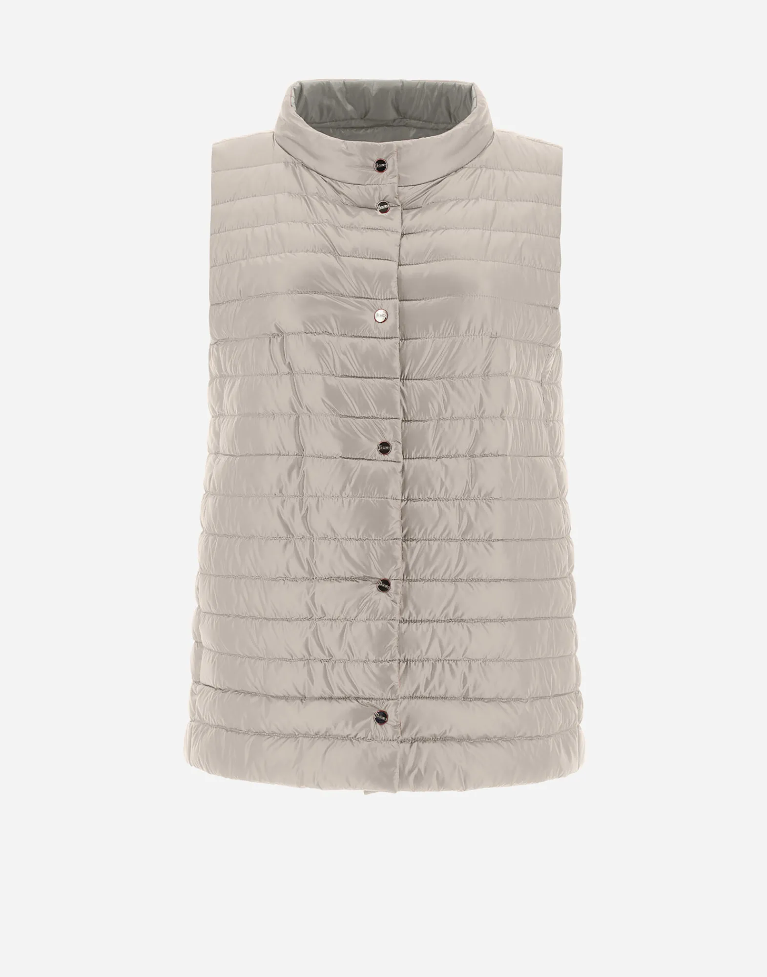 Herno Lange Daunenjacken-Wendbare, Zweifarbige Weste Aus Nylon Ultralight