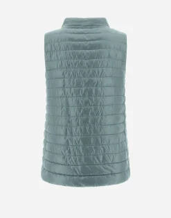 Herno Lange Daunenjacken-Wendbare, Zweifarbige Weste Aus Nylon Ultralight
