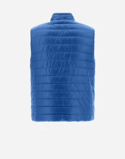 Herno Kurze Daunenjacken-Wendbare, Zweifarbige Weste Aus Nylon Ultralight
