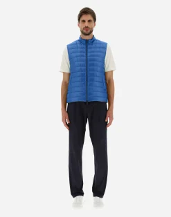 Herno Kurze Daunenjacken-Wendbare, Zweifarbige Weste Aus Nylon Ultralight