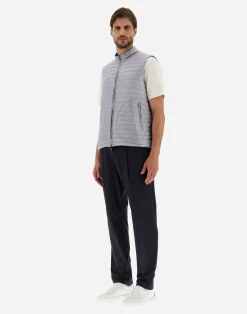 Herno Kurze Daunenjacken-Wendbare, Zweifarbige Weste Aus Nylon Ultralight