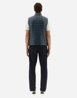 Herno Kurze Daunenjacken-Wendbare, Zweifarbige Weste Aus Nylon Ultralight