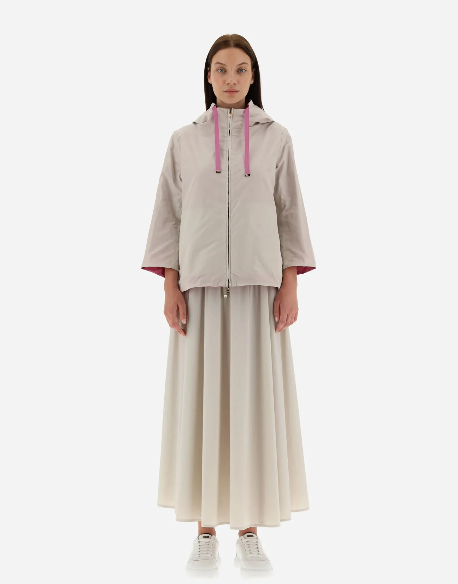 Herno Capes-Wendbares Cape Aus Monogram Taft