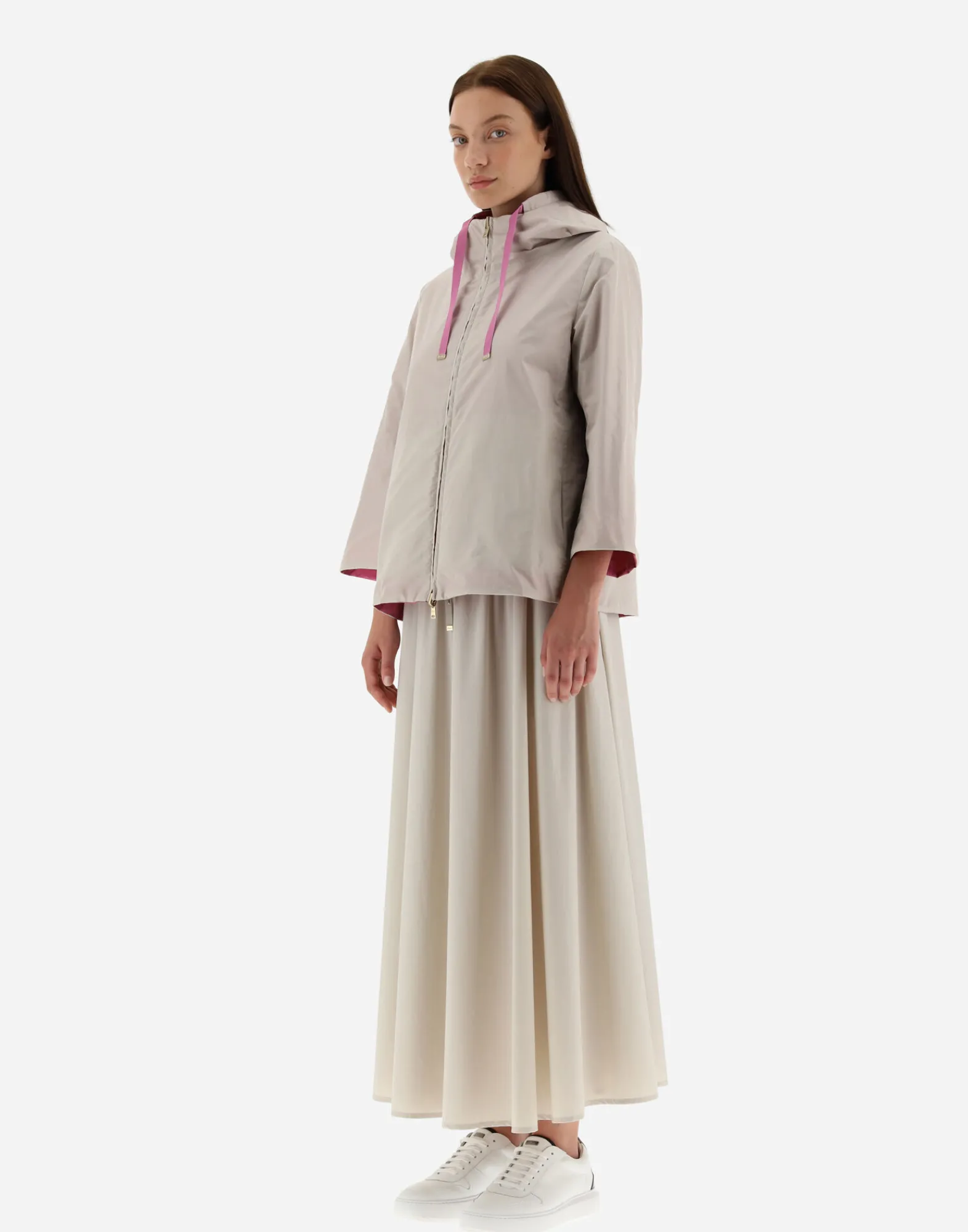 Herno Capes-Wendbares Cape Aus Monogram Taft