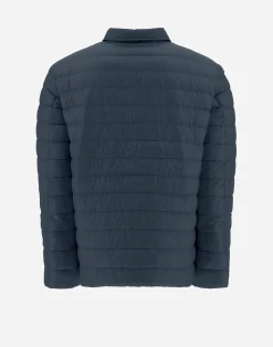 Herno Kurze Daunenjacken-Wendbares, Zweifarbiges Hemd Aus Nylon Ultralight