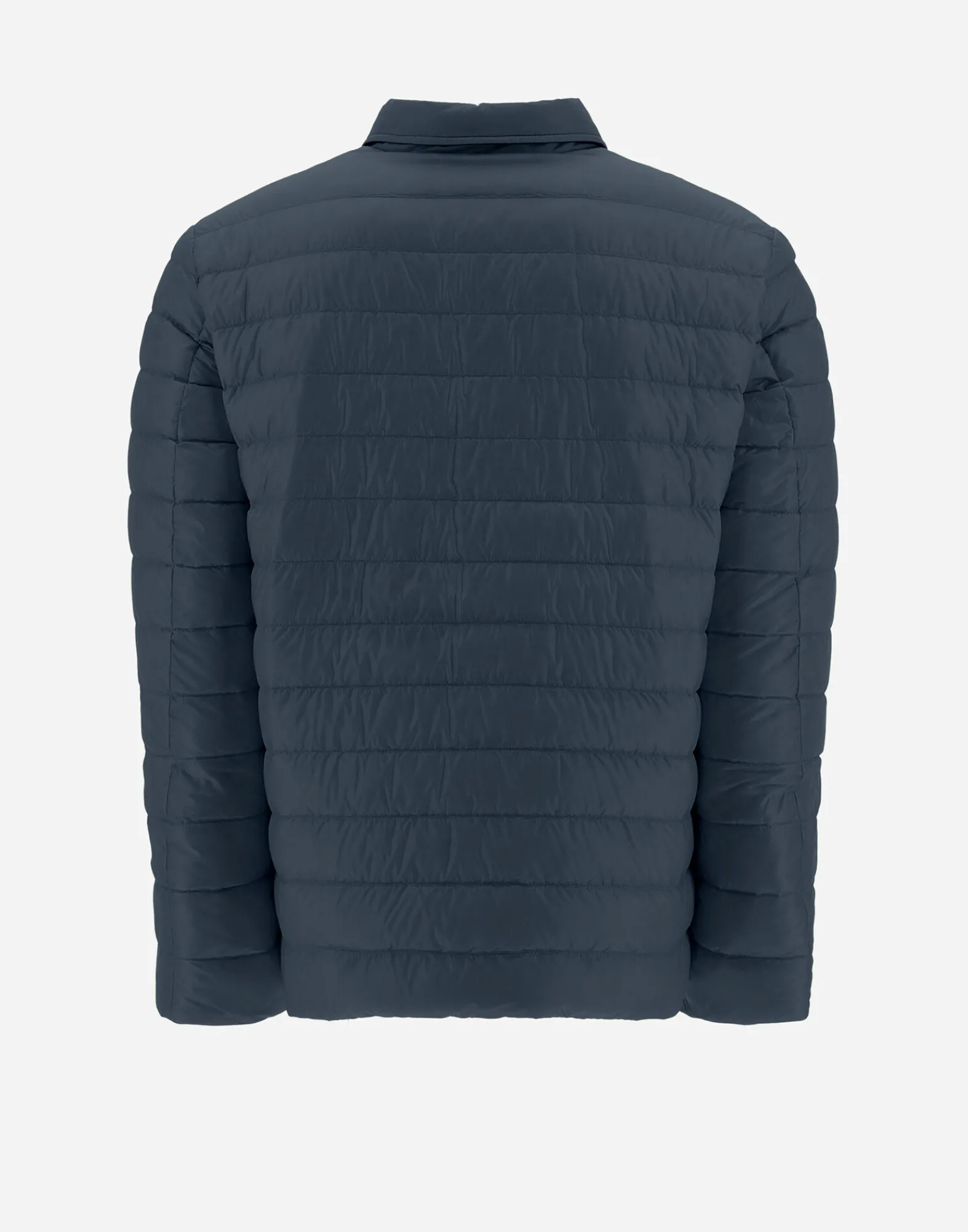 Herno Kurze Daunenjacken-Wendbares, Zweifarbiges Hemd Aus Nylon Ultralight