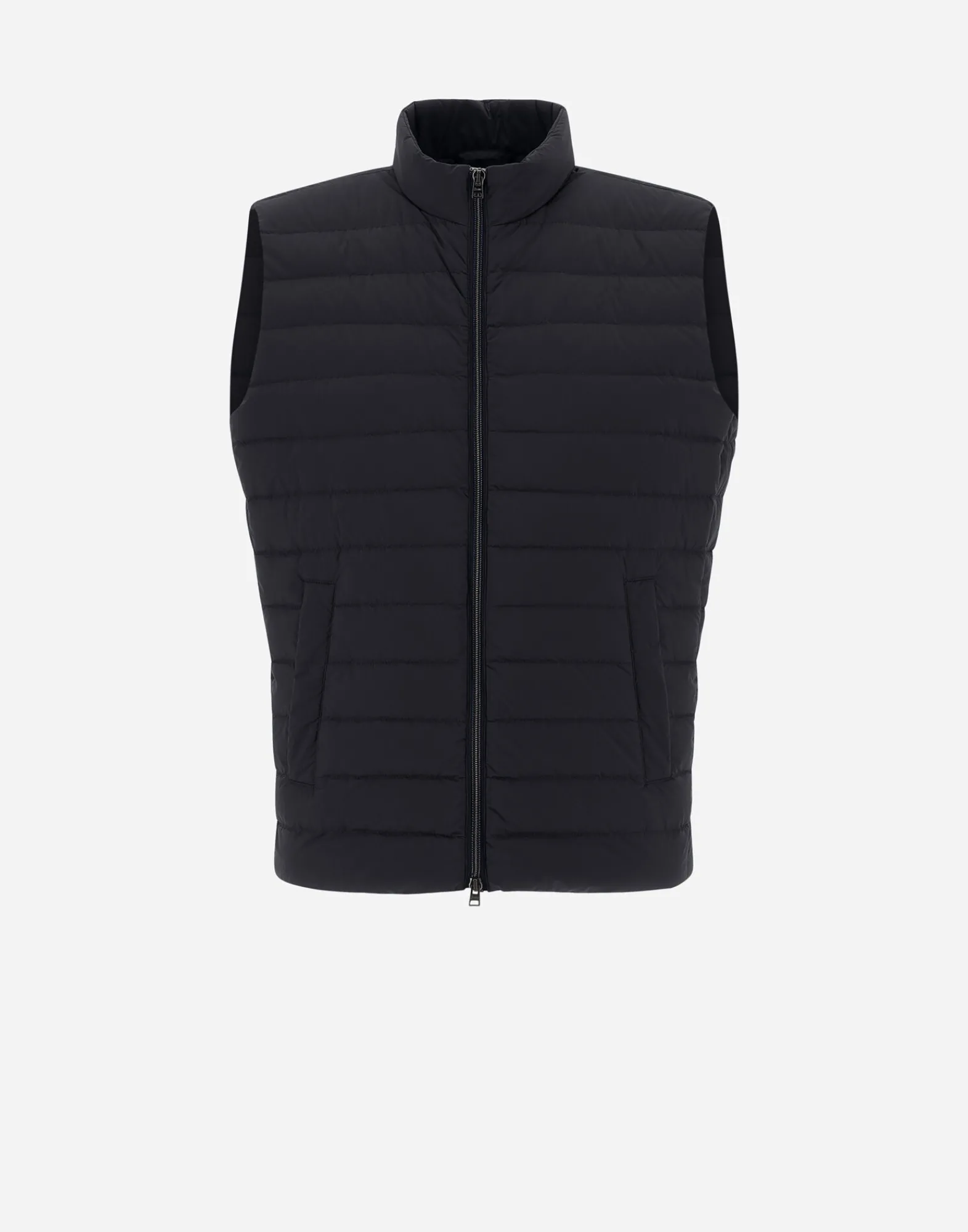 Herno Kurze Daunenjacken-Weste Aus Nuage Mit Details Aus Monogram