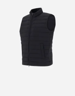 Herno Kurze Daunenjacken-Weste Aus Nuage Mit Details Aus Monogram