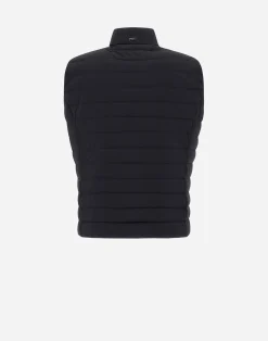 Herno Kurze Daunenjacken-Weste Aus Nuage Mit Details Aus Monogram