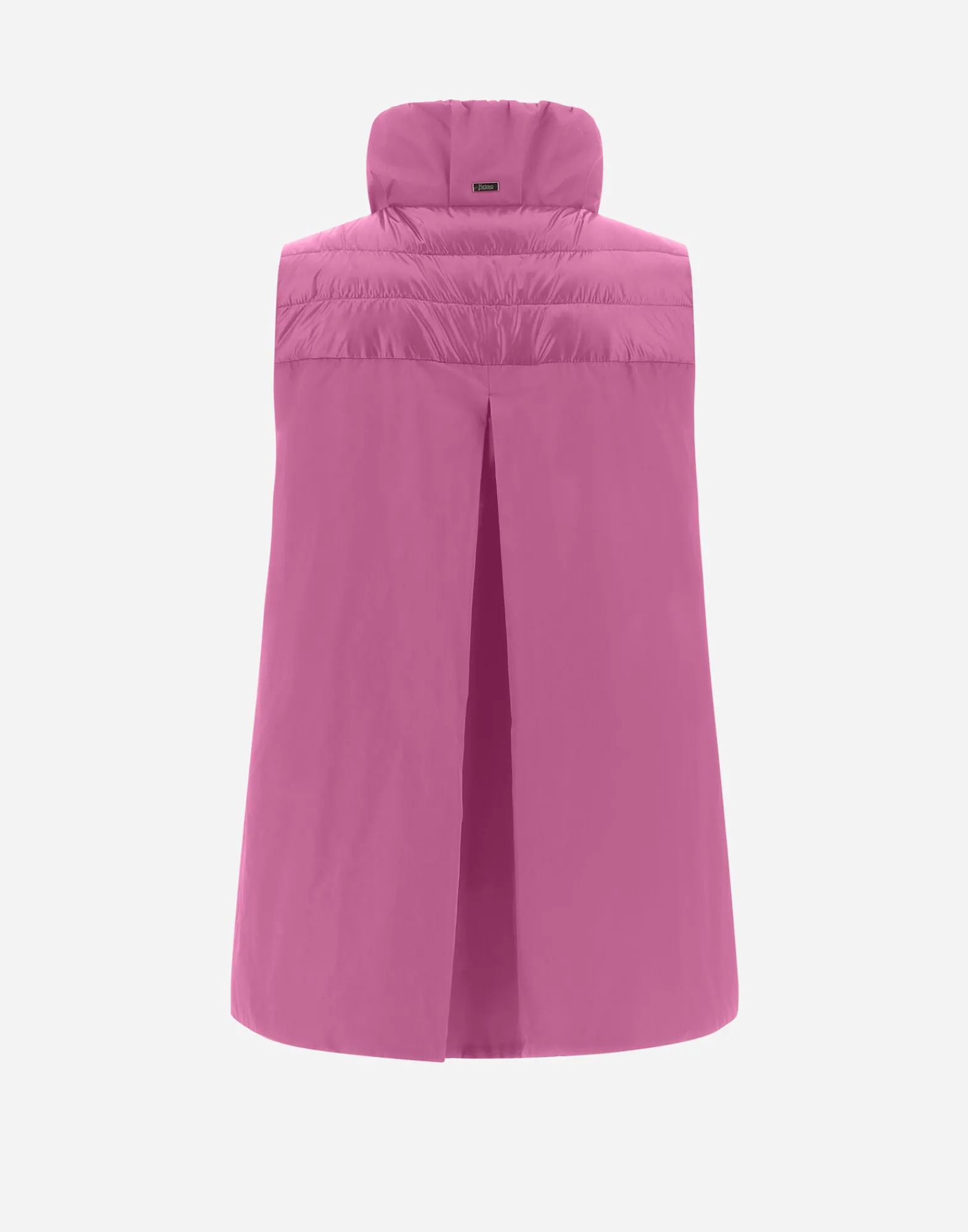 Herno Lange Daunenjacken-Weste Aus Nylon Ultralight & New Techno Taft
