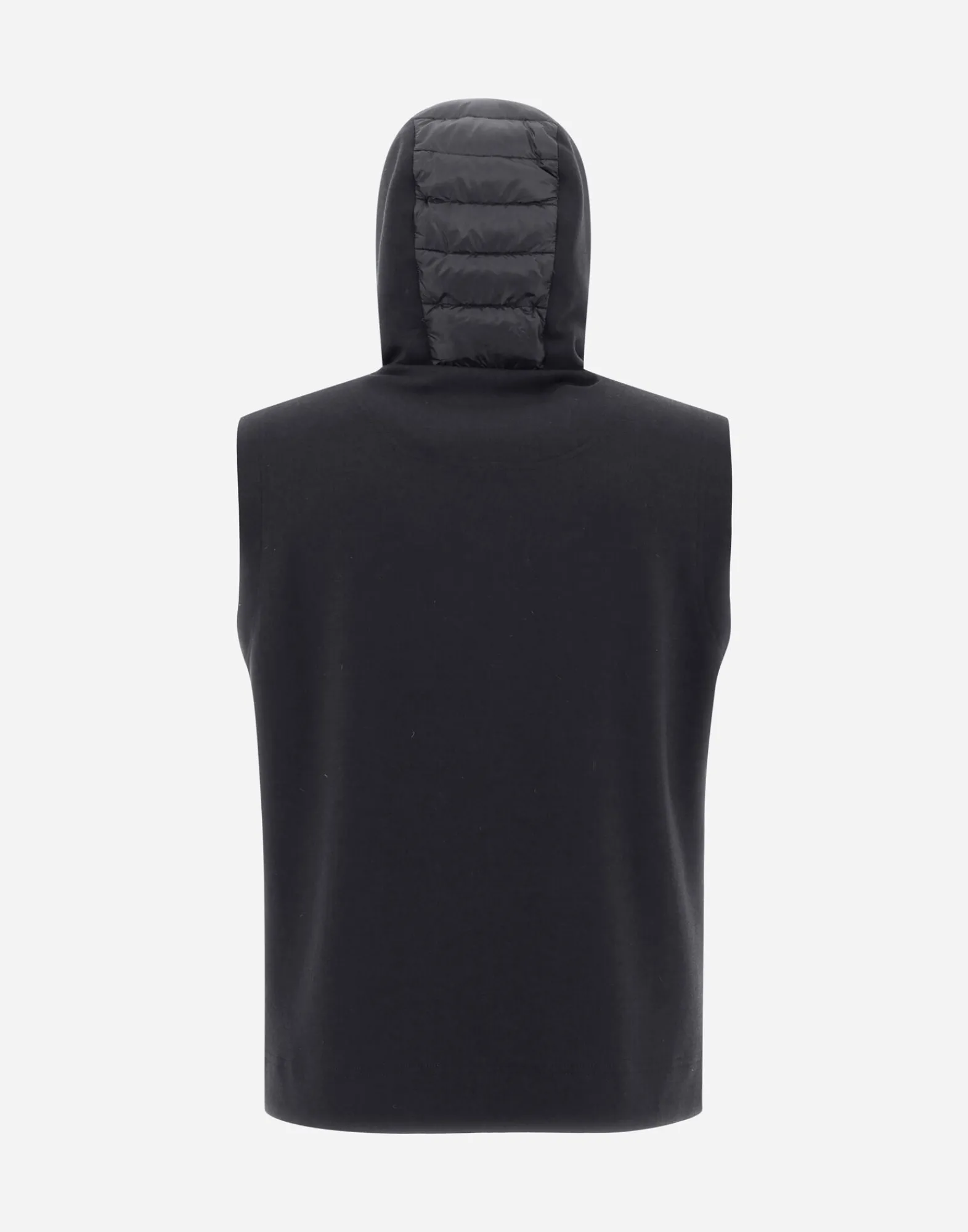 Herno Kurze Daunenjacken-Weste Aus Nylon Ultralight & Fleece