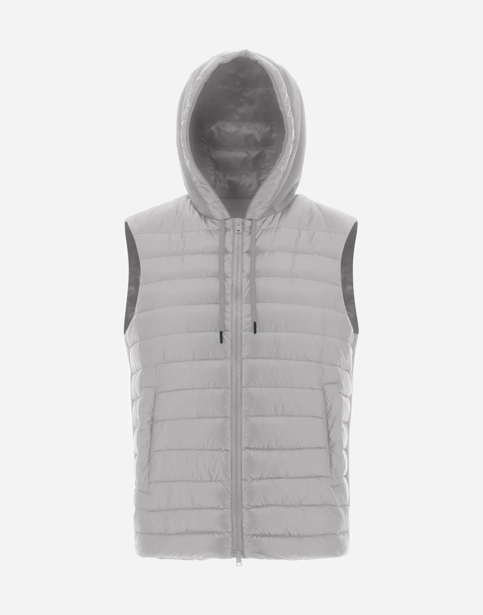 Herno Kurze Daunenjacken-Weste Aus Nylon Ultralight & Fleece