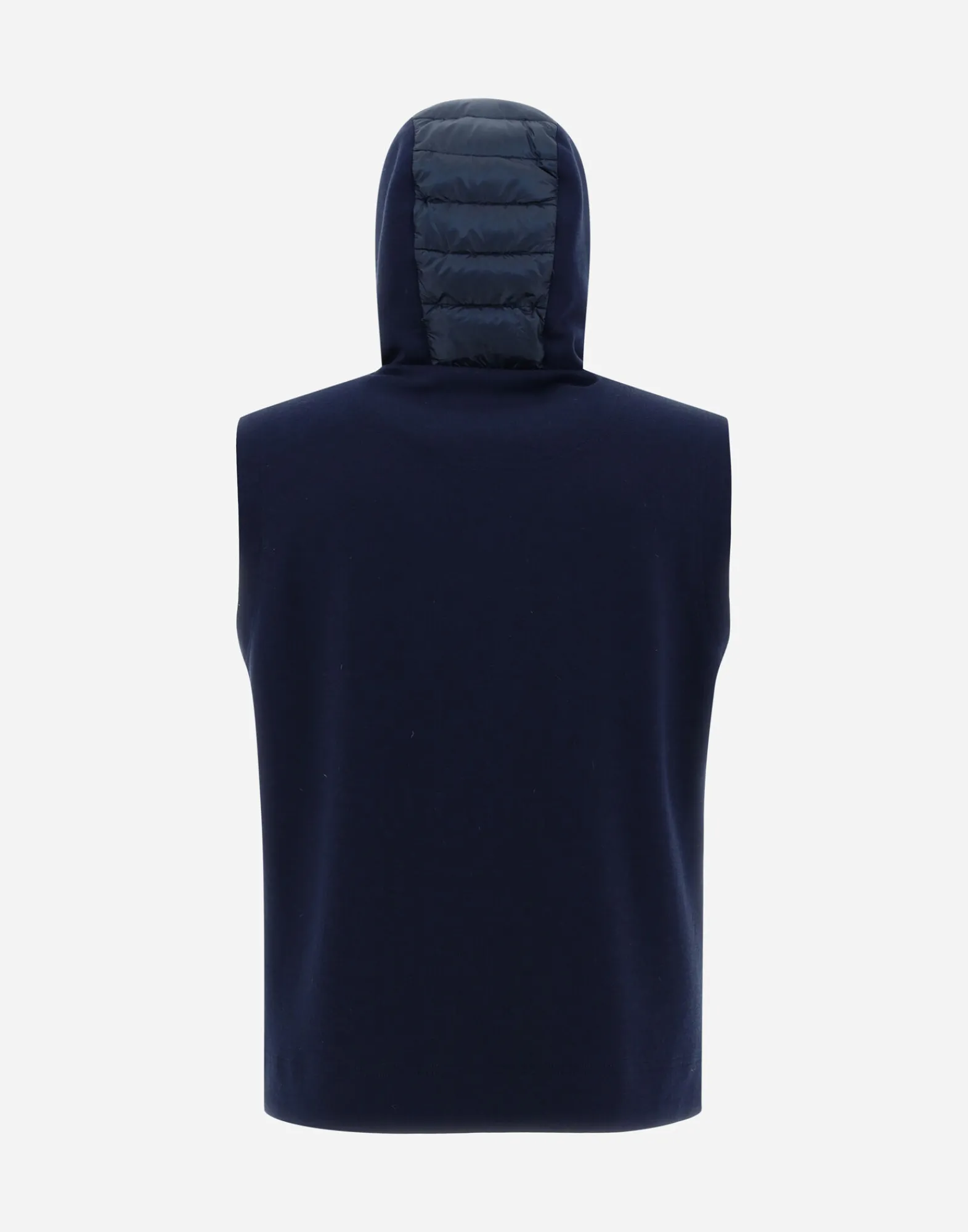 Herno Kurze Daunenjacken-Weste Aus Nylon Ultralight & Fleece